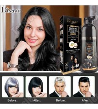Disaar Ginseng Snake Oil Black Hair Shampoo Permanent New Fomula Speedy Hair Color Shampoo 400ml